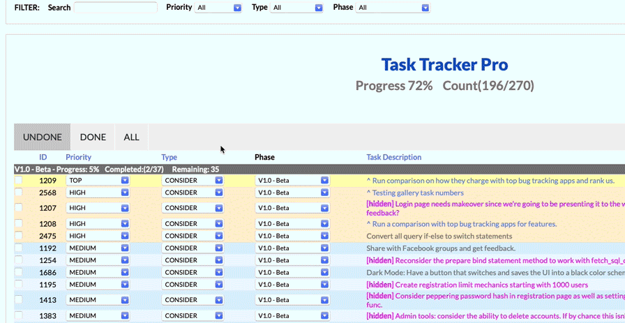 Task Tracker Pro Task Details